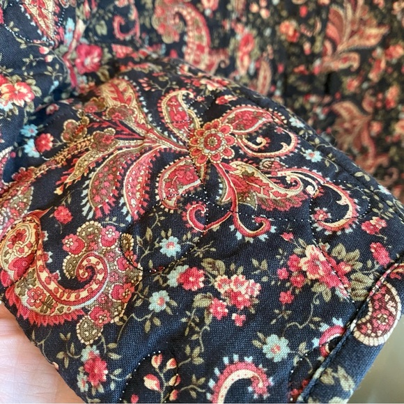 Vintage Quilted Tapestry Structured Jacket With Button Closure Size Small - Picture 8 of 15